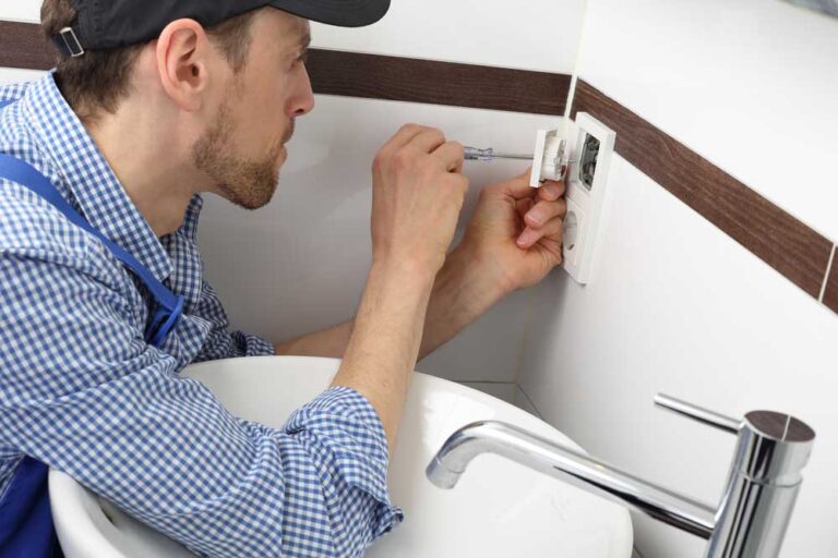 electrical upgrade with a technician