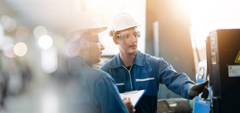 commercial electrical inspector at a site