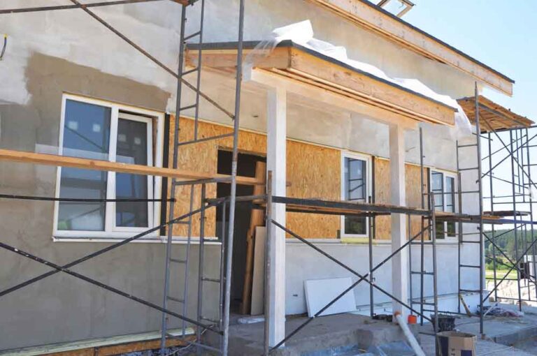 house renovation and expansion in progress