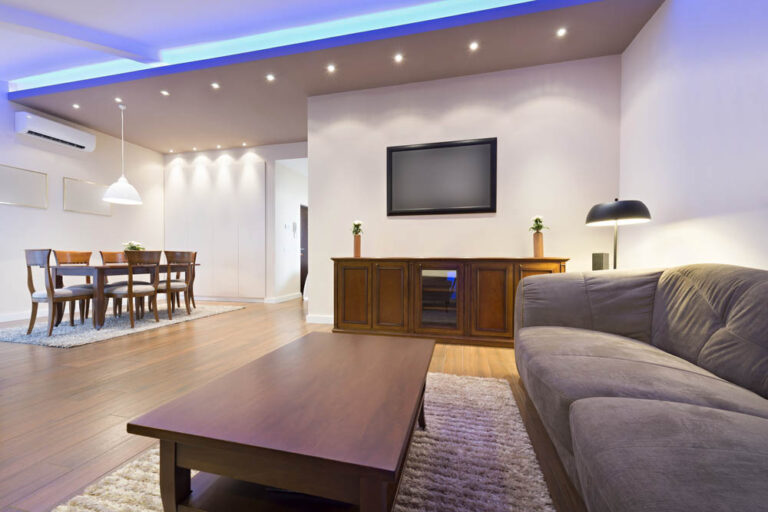 living spaces with nice LED lighting