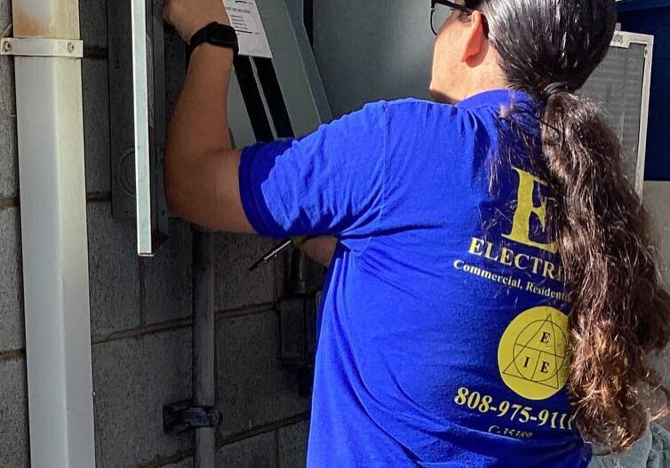 Electrician Installing Electrical Panel Circuit