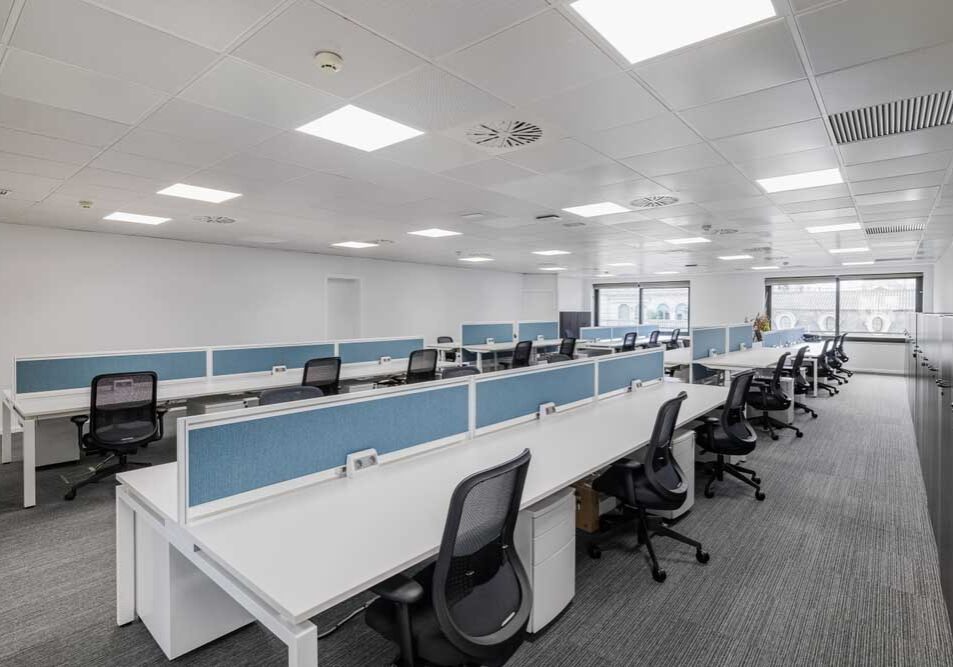 an office setting with adequate LED lighting an office setting with adequate LED lighting